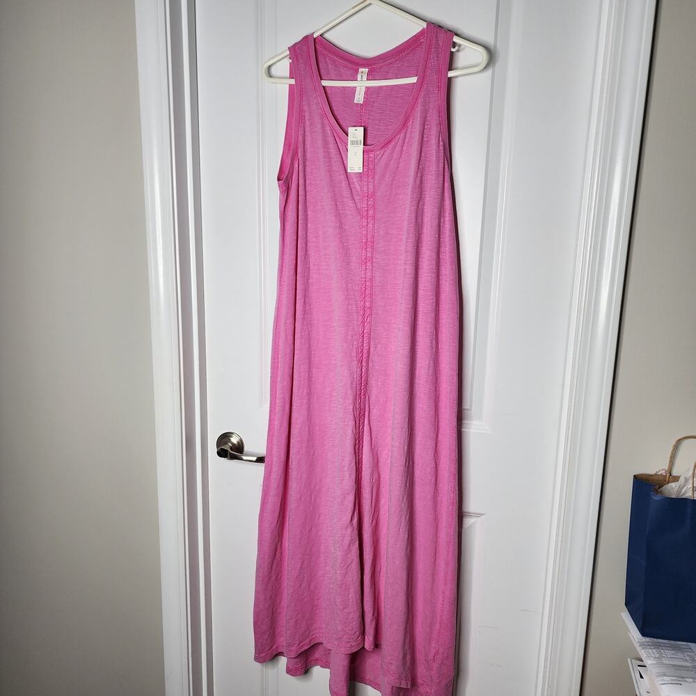 M 20" PTP | Anthropologie | NWT | Daily Practice | Maxi Tank Dress | Pink